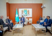 W/ku-xigeenka Arrimaha Dibadda oo Magaalada Muqdisho ku soo dhaweeyay Ku-xigeenka Xoghayaha Guud QM ee Arrimaha Gargaarka