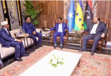 Wasiirka Arrimaha Dibadda XFS oo la kulmay xubno ka tirsan Dowladda Liibiya