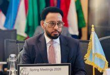 Wasiirka Maaliyadda XFS oo khudbad ka jeediyay kulanka Bangiga Dunida ee Washington