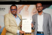 Guddiga Qaran ee Shaqaalaha Rayidka iyo Isbitaalka Hodan oo kala saxiixday heshiis muhiim ah