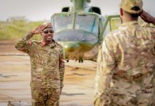 Taliyaha Ciidamada Xoogga Dalka oo gaaray Jowhar
