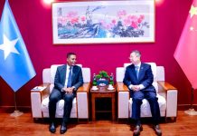 Wasiirka Warfaafinta, Dhaqanka iyo Daxiiska oo kulan miro dhal ah la qaatay Danjiraha Shiinaha u fadhiya Dalka Soomaaliya