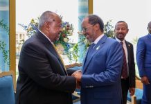 Madaxweyne Xasan Sheekh oo ka qeyb galay Caleema-Saarka Madaxweynaha Dalka Jabuuti