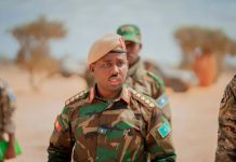Taliyaha CXD oo kormeeray Xerada Ciidanka DANAB ee Galmudug