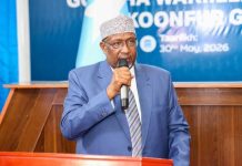 Guddoomiyaha Golaha Shacabka BJFS oo ka qeyb galay dhaarinta Xildhibaanada cusub ee K/Galbeed
