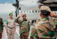 Taliyaha Ciidanka Xoogga Dalka Soomaaliyeed oo gaaray Magaalada Dhuusamareeb ee Xarunta Dowlad Goboleedka Galmudug