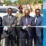 Madaxweyne Xasan Sheekh oo xarigga ka jaray mashaariic laga hirgaliyey Hirshabeelle, kuwa kalena dhagax dhigay
