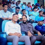 Wasiirro ka tirsan XFS oo u daawasho tagay horyaalka Soomaaliya oo koraya