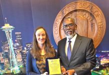 Maareeyaha Dekedda Muqdisho oo kula la qaatay Duqa Magaalada Seattle ee dalka Mareykanka