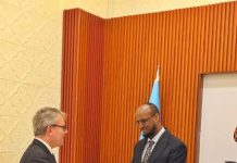 Agaasimaha Habmaamuuska Qaranka oo Guddoomay Nuqullada Warqadaha Aqoonsiga Safiirka Brazil u jooga Soomaaliya