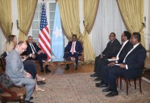 Wasiirka Arrimaha Dibadda XFS oo Qaahira kula kulmay Lataliyaha sare ee MD Trump