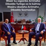 Wasiiru-Dowlaha Wasaaradda Arrimaha Dibadda XFS oo kulan la yeeshay Wasiir ku-xigeenka Wasaaradda Arrimaha Dibadda ee Dowladda Turkiga