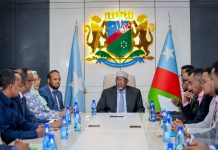 Hogaamiye Sheekh Aadan Madoobe oo Shir-guddoomiyay kulanka Golaha Wasiirrada ee Dowladda Goboleedka koofur Galbeed Soomaaliya