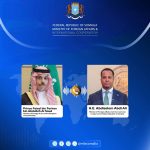 Wasiirka Wasaaradda Arrimaha Dibadda JFS Oo Qadka Taleefoonka Kula Hadlay Dhiggiisa Sacuudi Carabiya