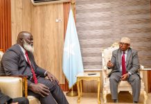Wasiirka Gaashaandhigga XFS oo la kulmay Wakiilka gaarka ah ee Guddoomiyaha Midowga Afrika