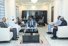 Wasiirka Arrimaha Dibadda oo Qaabilay Safiirka Dowladda Suudaan U fadhiya Soomaaliya