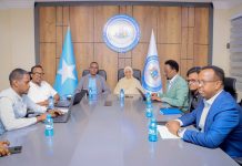 Guddoomiyaha Hay’adda SoDMA oo kulan la qaatay Guddoomiyaha Guddiga Xuquuqul Insaanka Qaranka