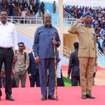 Madaxweynaha JFS oo si weyn loogu soo dhoweeyey Magaalada Gaalkacyo ee Gobolka Mudug