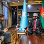 Wasiirka Gaashaandhigga oo Xafiiskiisa ku qaabilay Safiirka Boqortooyada Ingiriiska u fadhiya Soomaaliya