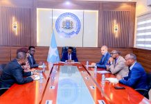 Wasiirka amniga oo qaabilay wakiilka cusub ee xafiiska UNDP Soomaaliya