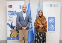 Guddoomiyaha Guddiga madaxa bannaan ee xuquuqul Insaanka Soomaaliya oo qaabishay madaxa hay’adda UNDP