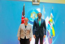 Safaaradda Soomaaliya ee Kenya oo soo dhaweysay Ku-xigeenka Danjiraha Safaaradda Mareykanka ee dalka Soomaaliya