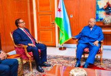 Duqa Muqdisho oo la kulmay Madaxweynaha Jabuuti