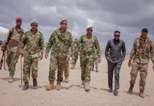 Taliyaha Ciidamada Dhulka ee XDS oo gaaray Degmada Baardheere ee Gobolka Gedo