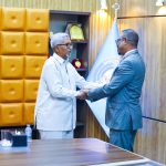 Guddoomiyaha Aqalka Sare ee BJFS oo Maanta Xafiiskiisa ku qaabilay Safiirka Cusub ee Dowladda Jabuuti u fadhiya Soomaaliya