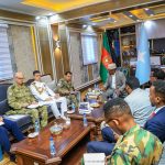 Wasiirka Wasaaradda Gaashaandhigga oo Xafiiskiisa ku qaabilay Wafdi Saraakiil Turki ah