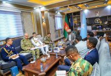 Wasiirka Wasaaradda Gaashaandhigga oo Xafiiskiisa ku qaabilay Wafdi Saraakiil Turki ah