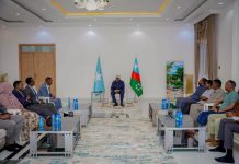 Hoggaamiyaha Koofur Galbeed oo la kulmay Guddoomiyaha SoDMA