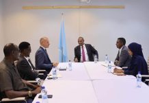 Wasiirka Xannaanada Xoolaha XFS oo la kulmay Madaxa Hay’adda UNDP ee Soomaaliya
