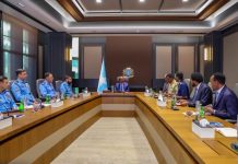 Madaxweynaha JFS oo Qasriga Madaxtooyada ku qaabilay Wafdi Sare oo ka socda Ciidanka Cirka Dowladda Bakistan