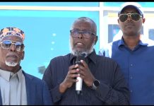 Meydka AUN Wariye Boqorka Bartamaha oo laga soo dejiyay Garoonka Aadan Cadde ee Muqdisho