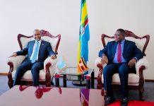 Guddoomiyaha Golaha Shacabka ee BJFS oo kulan la yeeshay Guddoomiyaha Baarlamaanka Jamhuuriyadda Uganda
