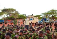 Wasiiru Dowlaha Gaashaandhigga oo Tababar u Soo Xiray Ciidamo ka Tirsan Guutada 232-aad ee XDS