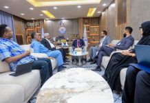 Wasiirka Arrimaha Gudaha XFS oo Shir guddoomiyay Kulanka Billaha ah ee Hoggaanka Wasaaradda