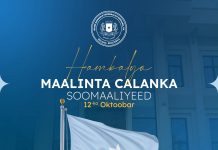GUDDOOMIYAHA GOLAHA SHACABKA EE BFS OO DADKA SOOMAALIYEED UGU HAMBALYEEYEY MAALINTA CALANKA