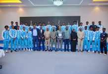 Guddoomiyaha Golaha Shacabka BJFS oo kulan dhiirigelin ah u sameeyay Ciyaartoyda Xulka Qaranka ee da’dooda ka yar tahay 17-sanno