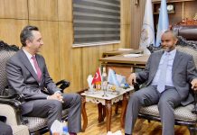 Guddoomiyaha golaha shacabka oo qaabilay safiirka Turkiga u fadhiya Soomaaliya
